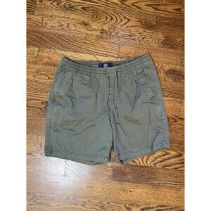 Hollister Men's Jogger Shorts 7 Green Olive XL Elastic Waist Drawstring Cotton